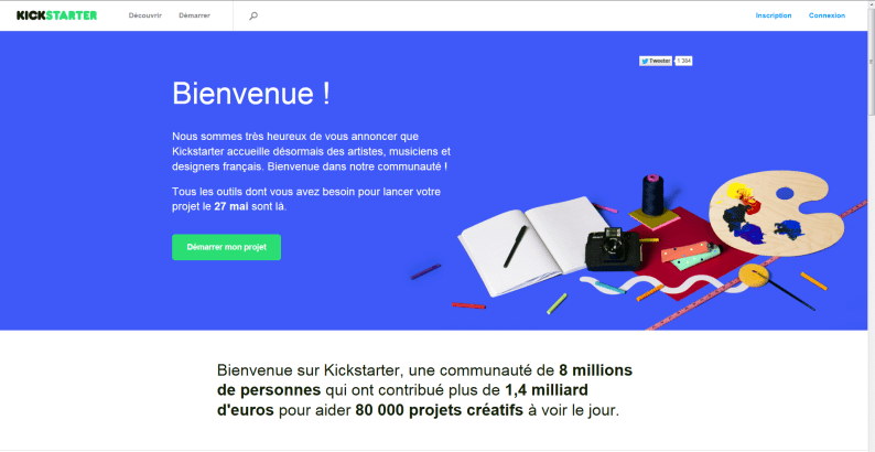 Lancement Kickstarter France